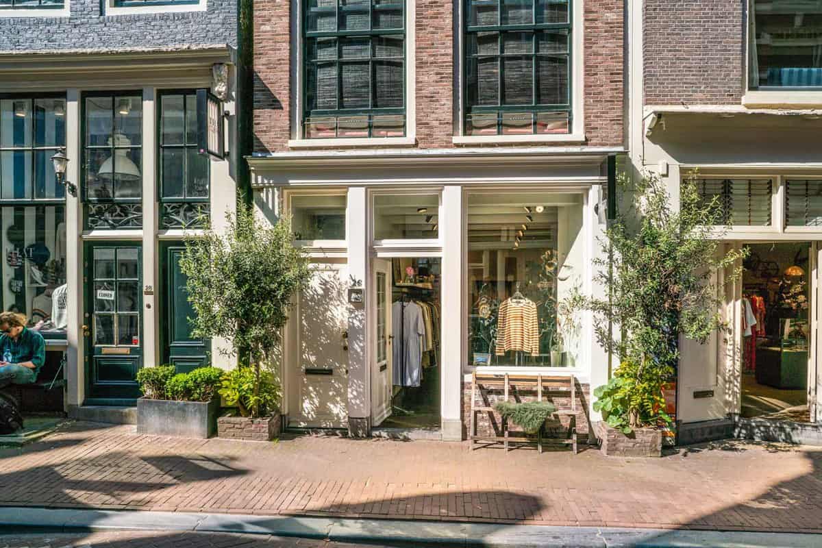 front facade of a boutique shop