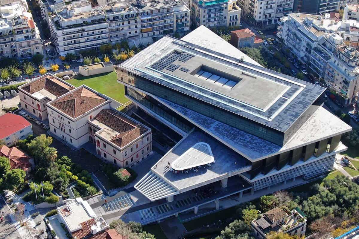 Aerial view of the museum