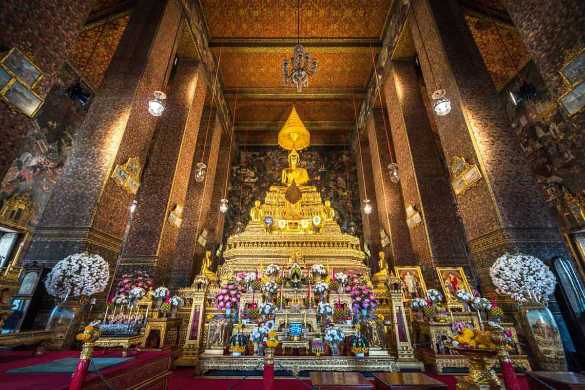 Interior of temple
