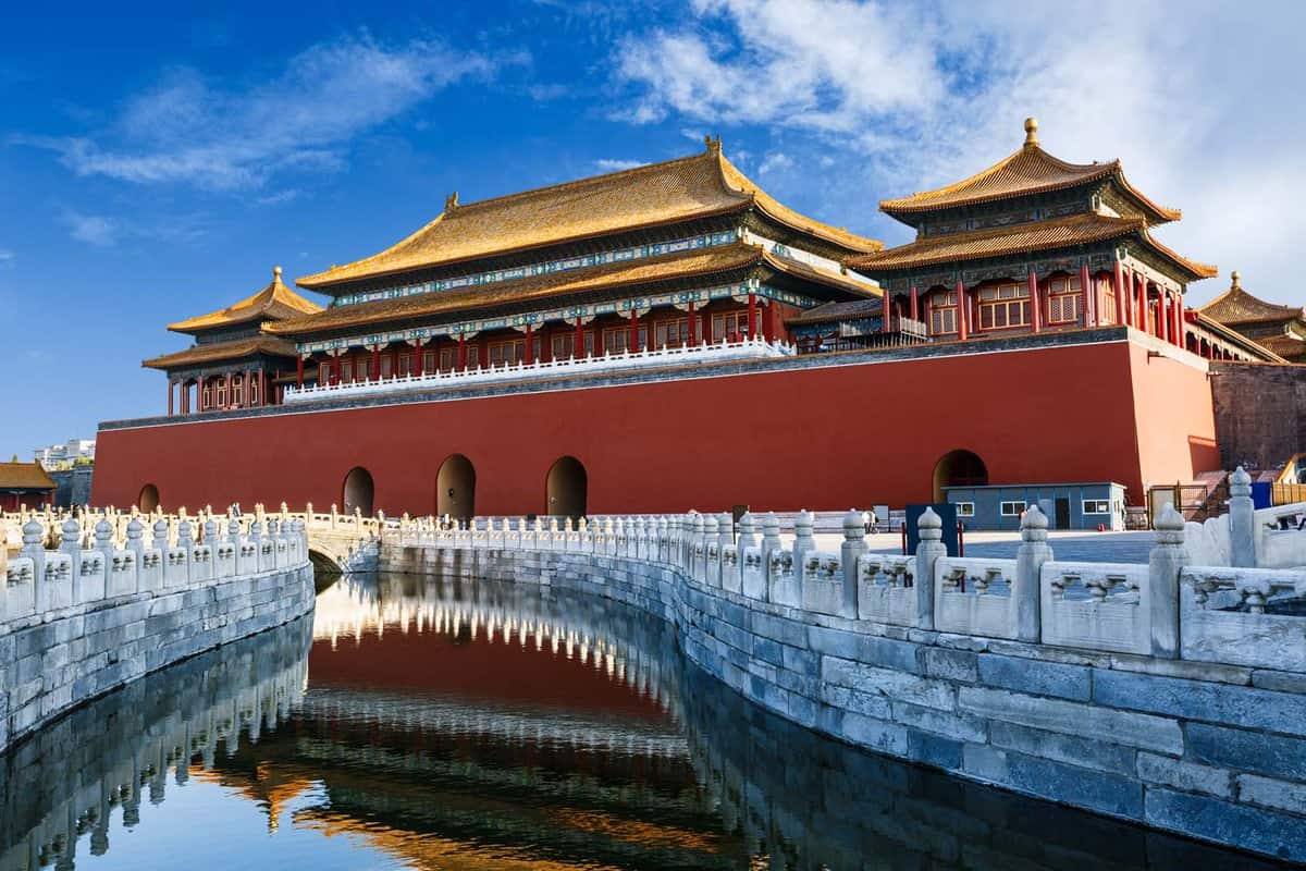 Forbidden city palace interior, beijing, china