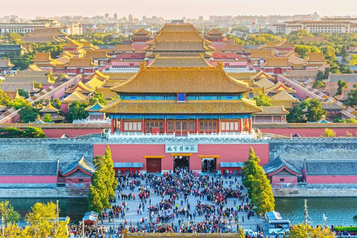 The Gate of Divine Prowess, seen from Jingshan Hill