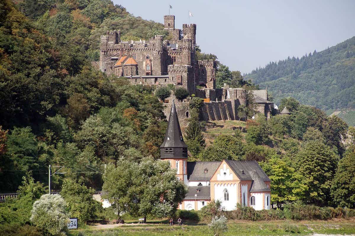 Reichenstein Castle on the Rhine River, Germany