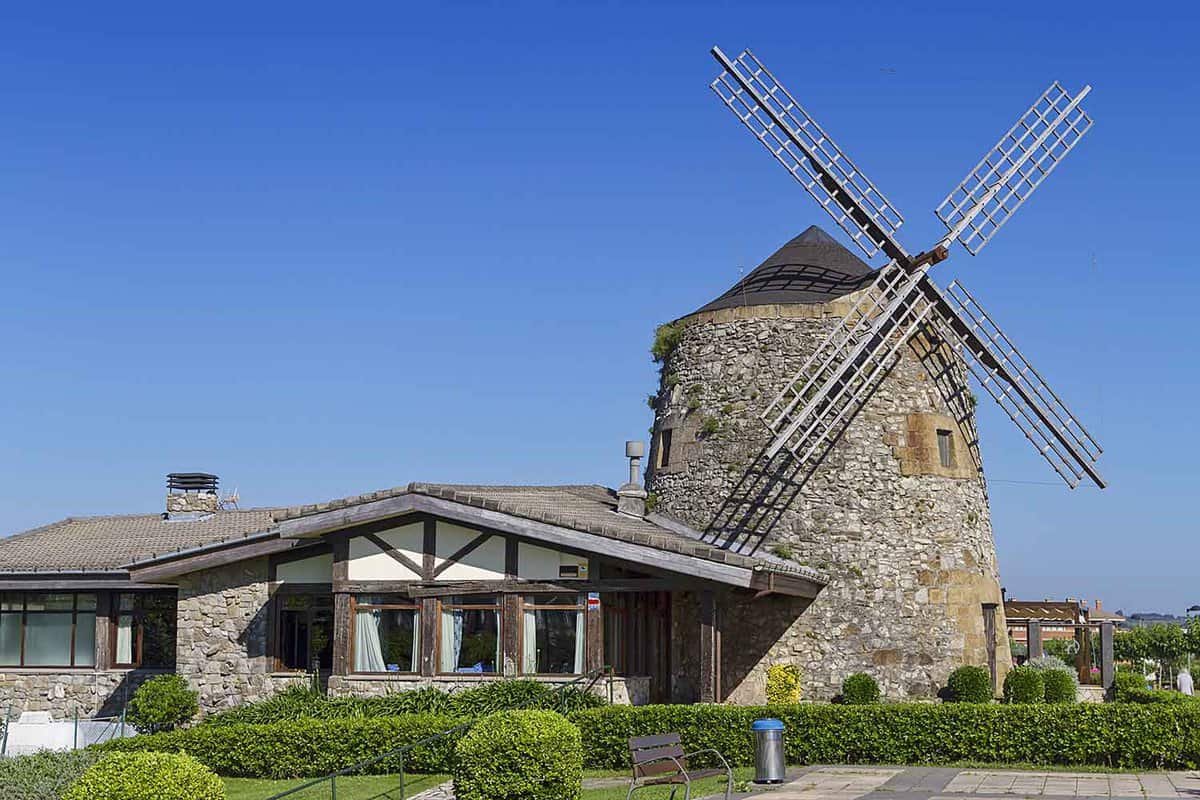 historic 18th-century Aixerrota Windmill at Getxo
