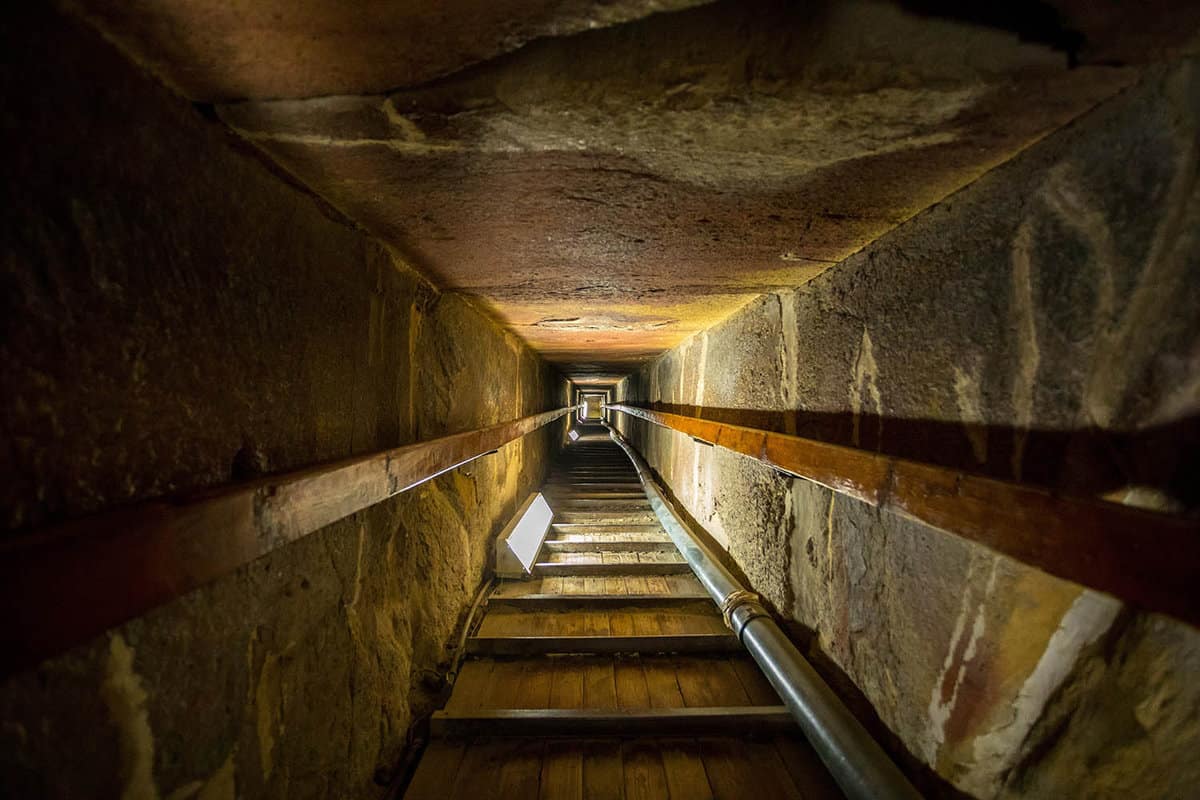Tunnel inside the Great Pyramid