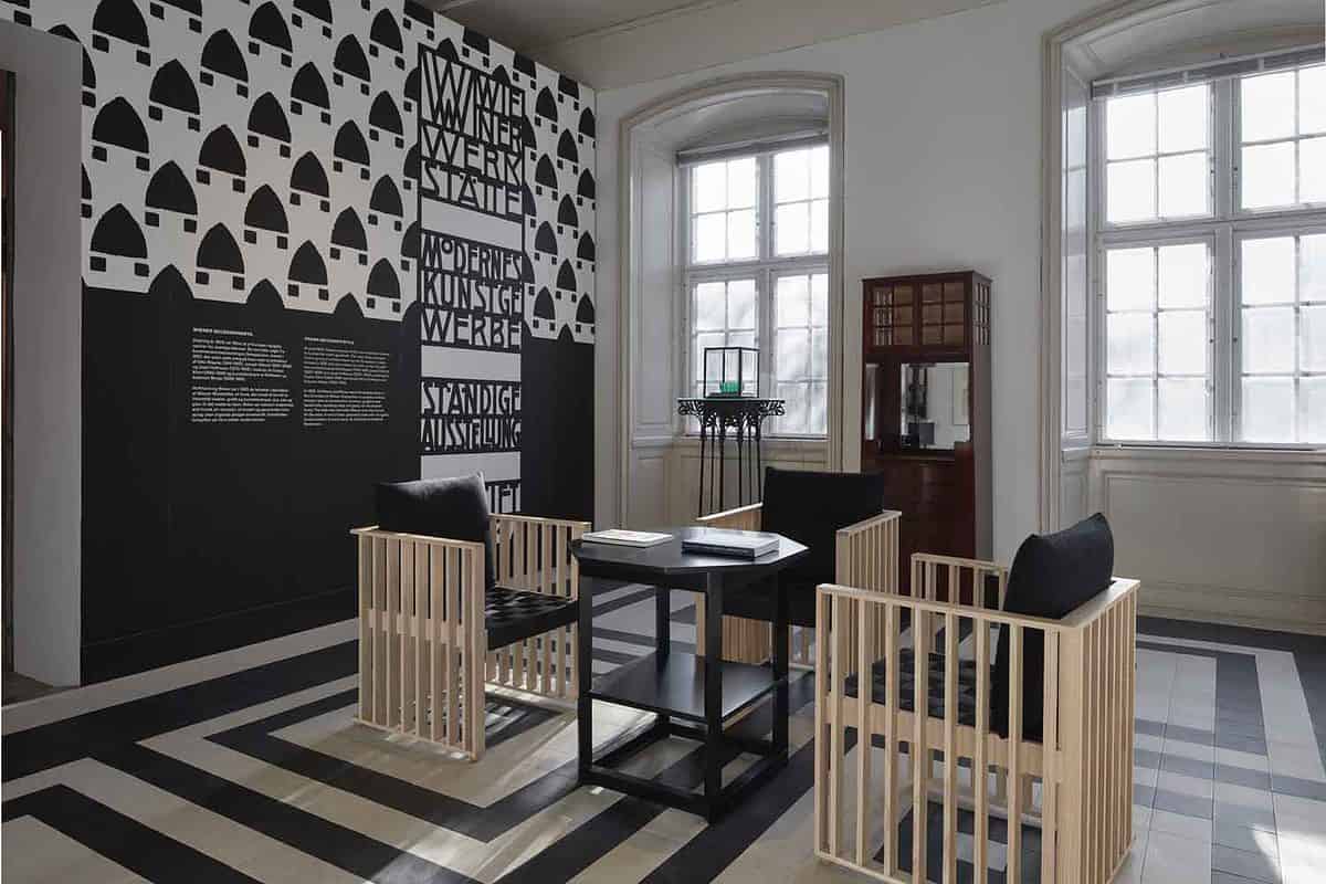 example bedroom in danish design at the Design Museum Denmark