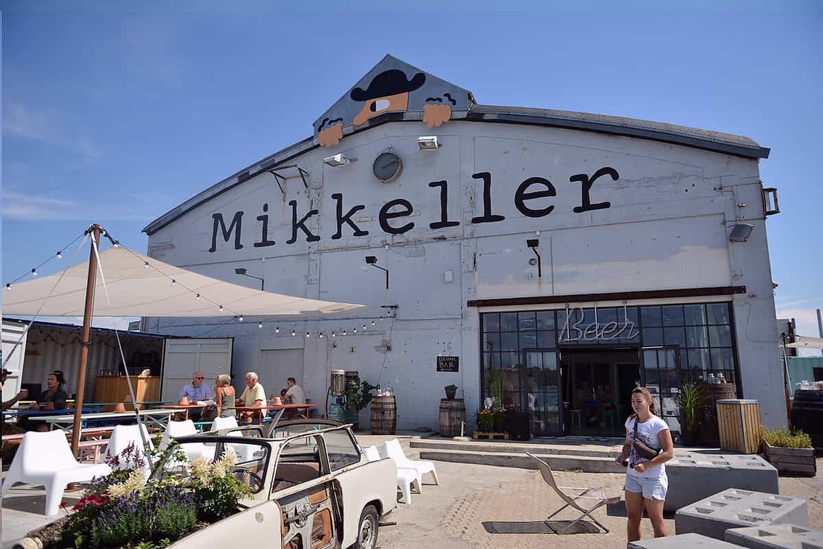 exterior of the very popular brewery Mikkeller with a restaurant inside