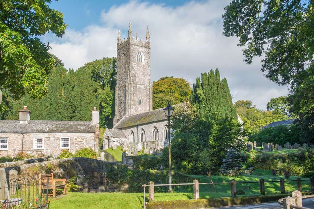 Church of St Nonna, located in the picturesque village Altarnun in Cornwall.