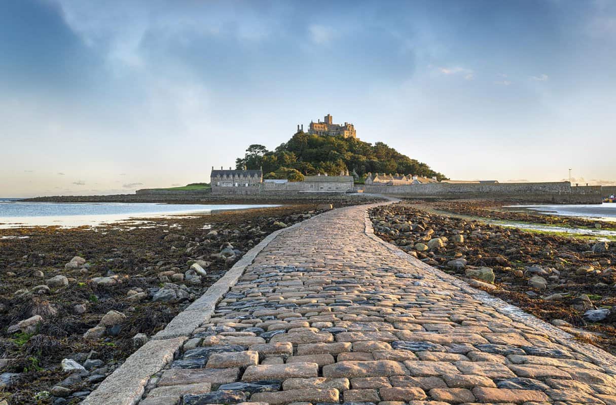 St Michael's Mount in Cornwall the Cornish counterpart of Mont Saint-Michel in Normandy