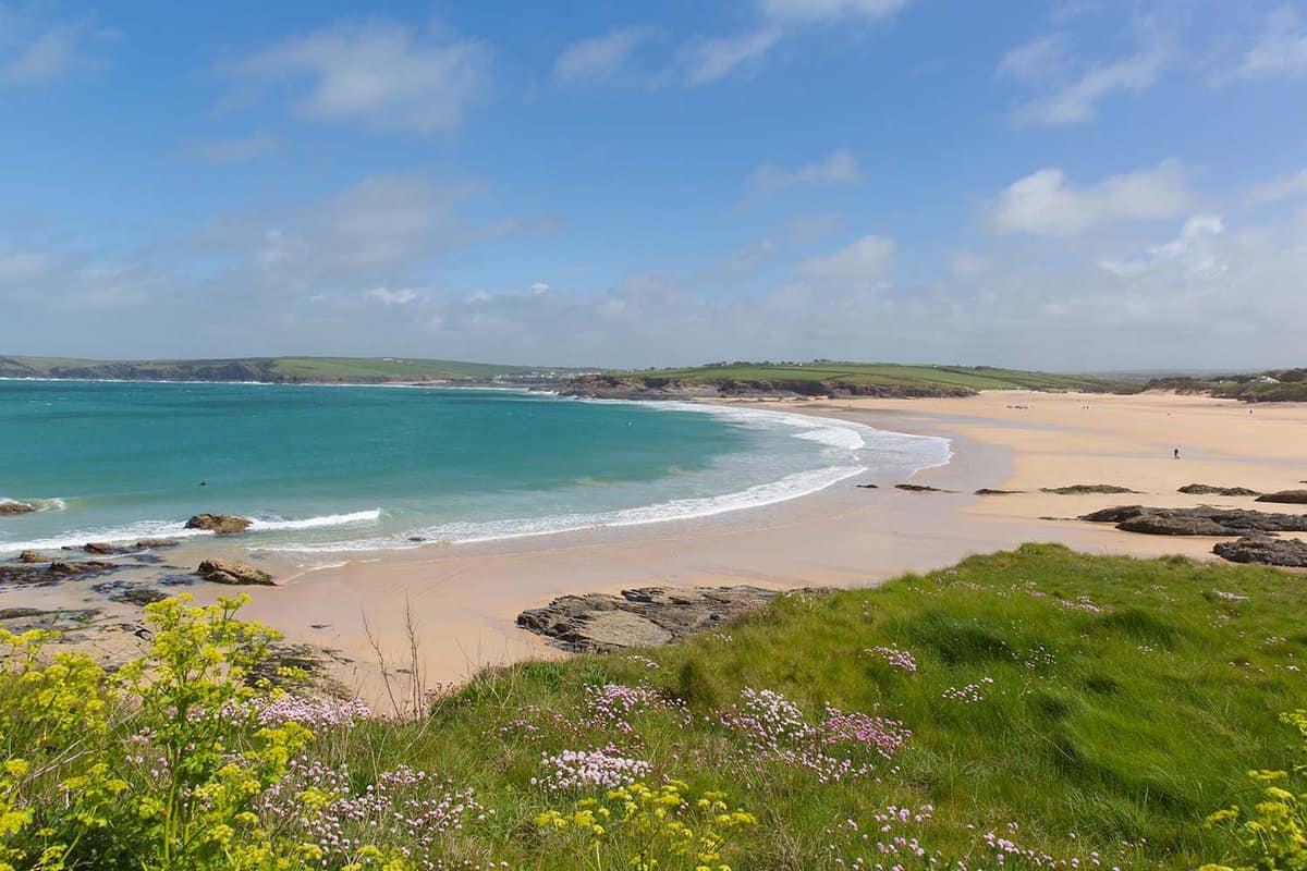Surf at Harlyn Bay