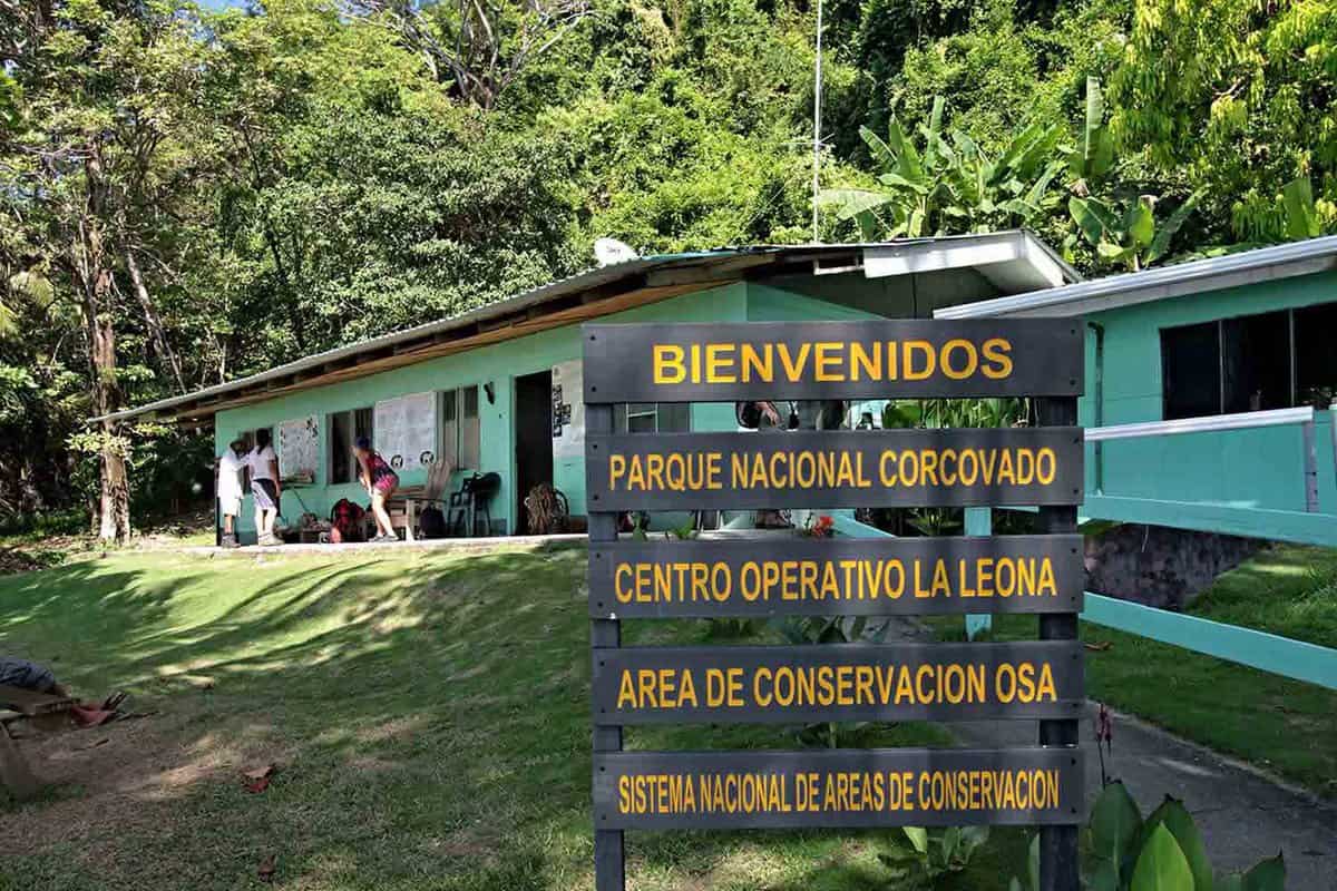 signposts at Corcovado National Park
