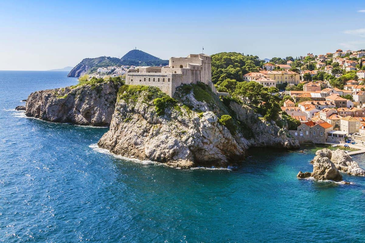 Lovrijenac Fort guards the northern harbour entrance. Dubrovnik. UNESCO World Heritage Site