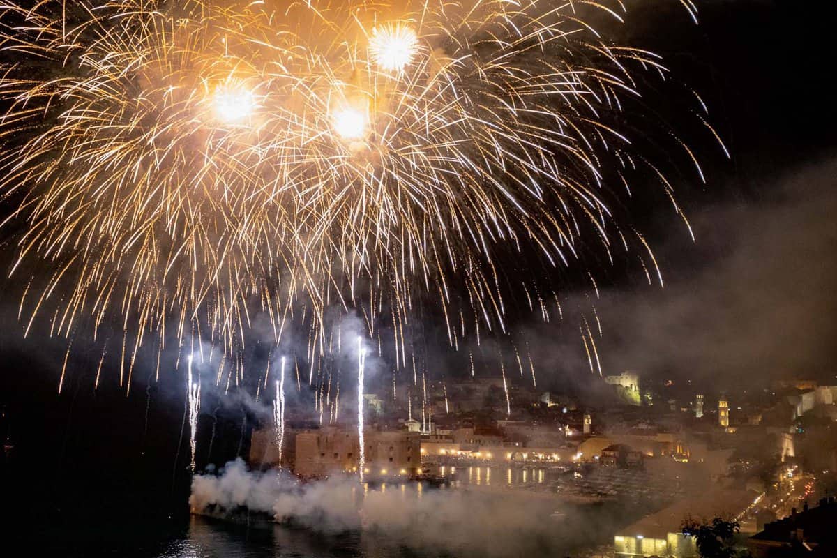 Fireworks at Dubrovnik Festival