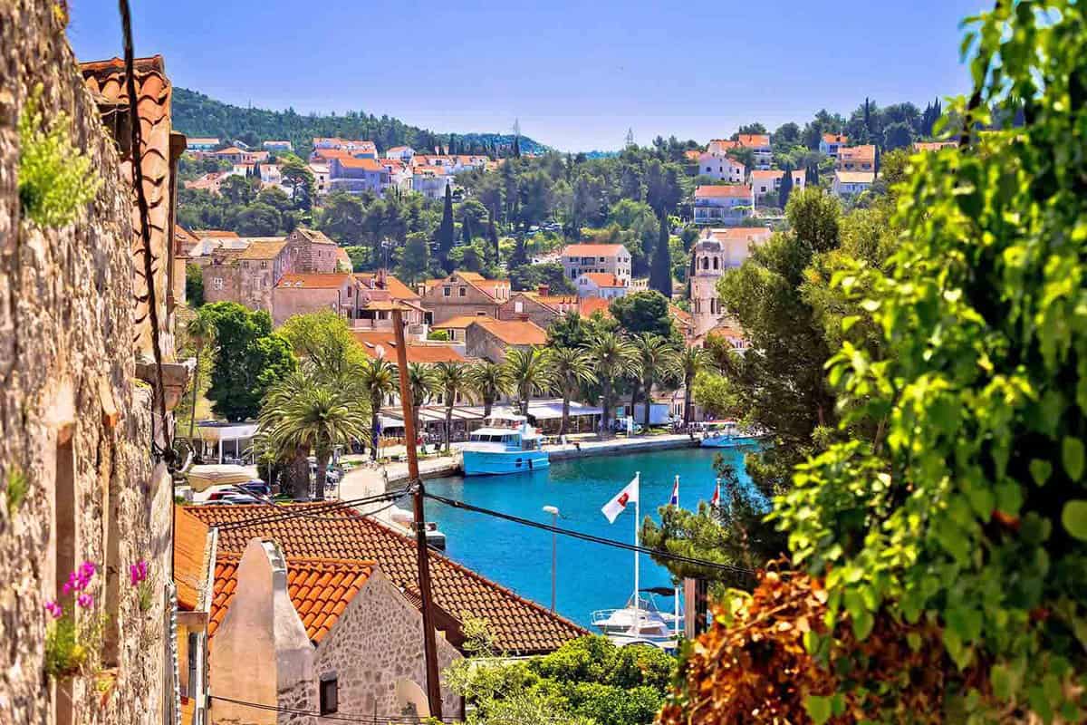 Town of Cavtat waterfront view, south Dalmatia, Croatia