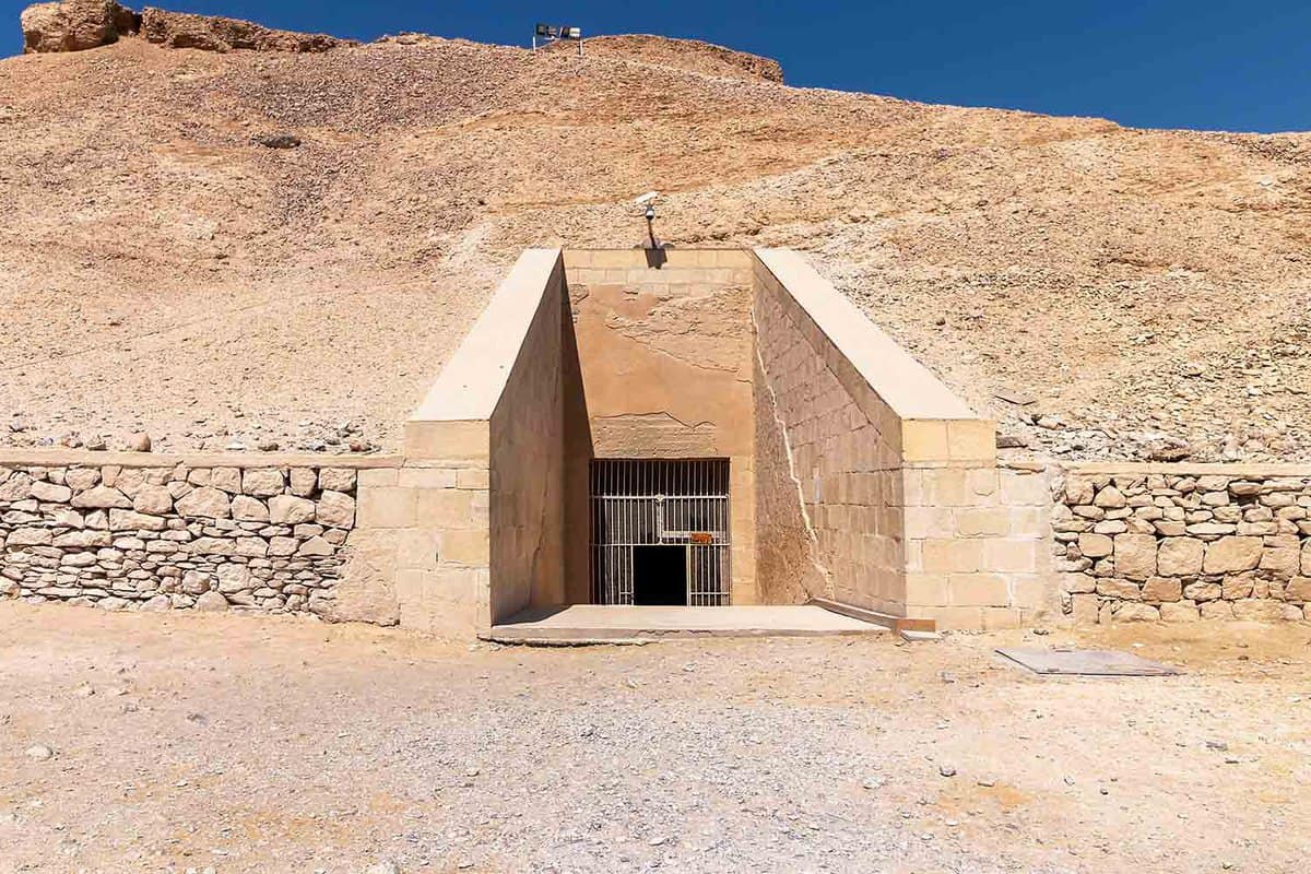 Entrance to the tomb of Ramesses VI in the Valley of the Kings