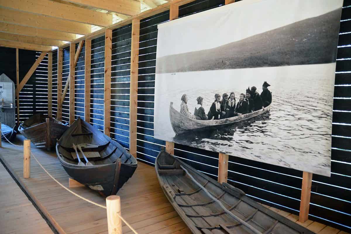 exhibits in the sami museum in Finnish Lapland