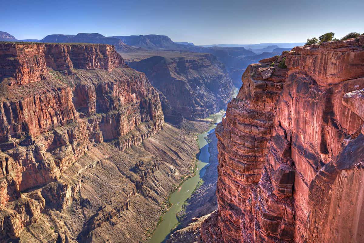 Landscape of the Grand Canyon and Colorado River
