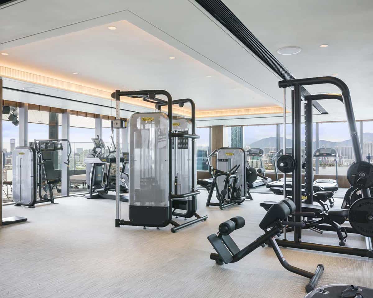 Multiple types of machines available in the hotel gym