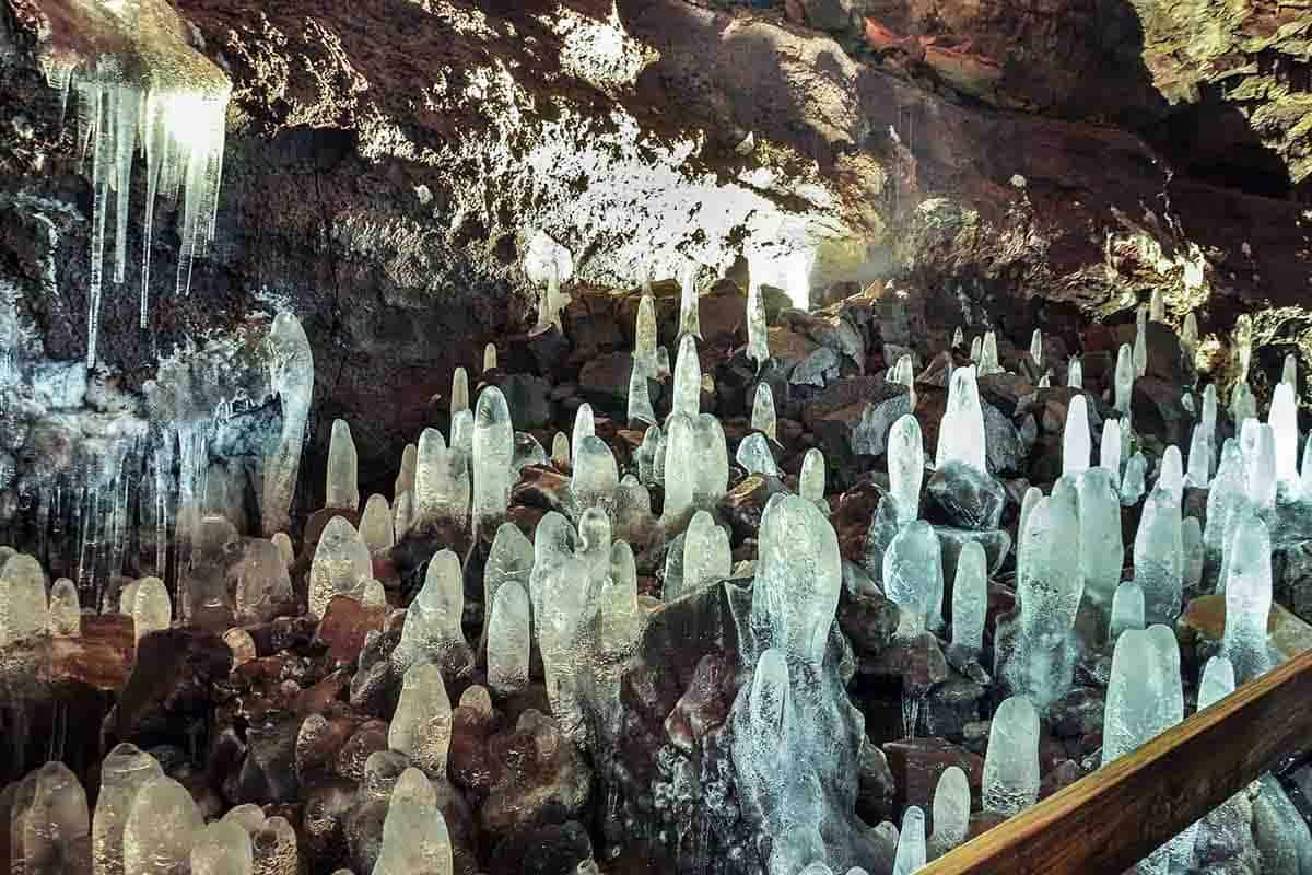 Lofthellir Lava Tunnel & Ice Cave