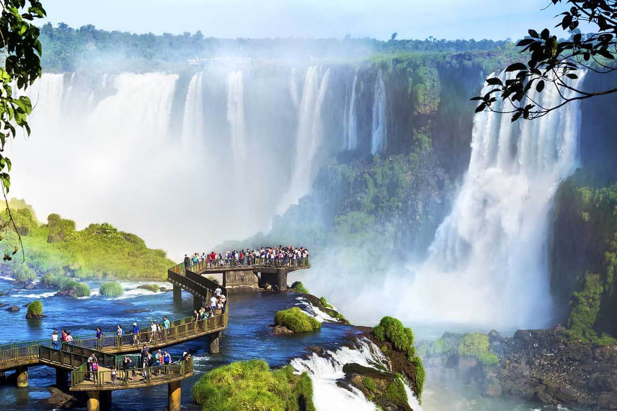 FOZ DO IGUACU, BRAZIL: Signs at the Entrance of Iguacu Falls