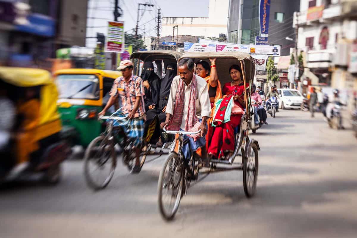 Rickshaw ride in Old Delhi