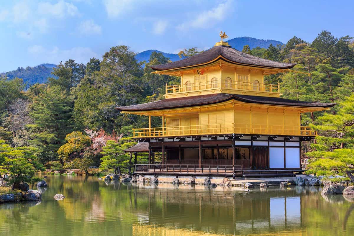 Pavilion sits on pontoon in lake