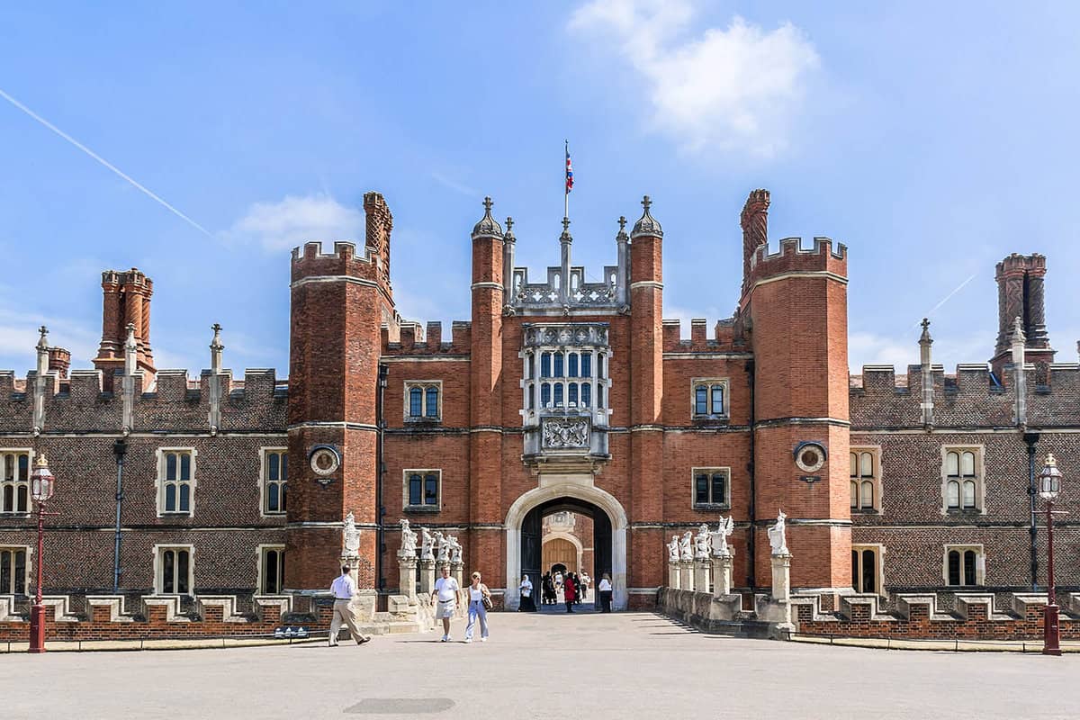 Exterior view of the palace on a sunny day