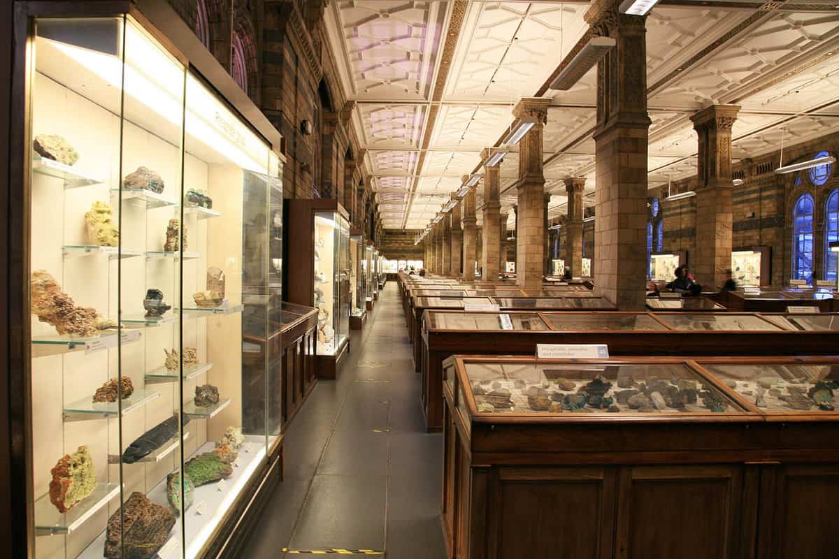 A rock exhibition, full of rocks collected over centuries