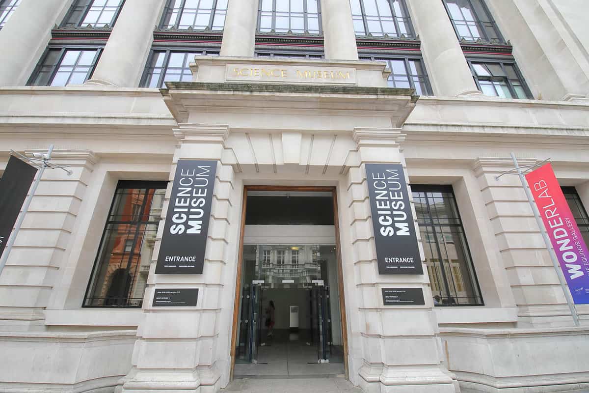 Exterior view of the museum entrance during the daytime