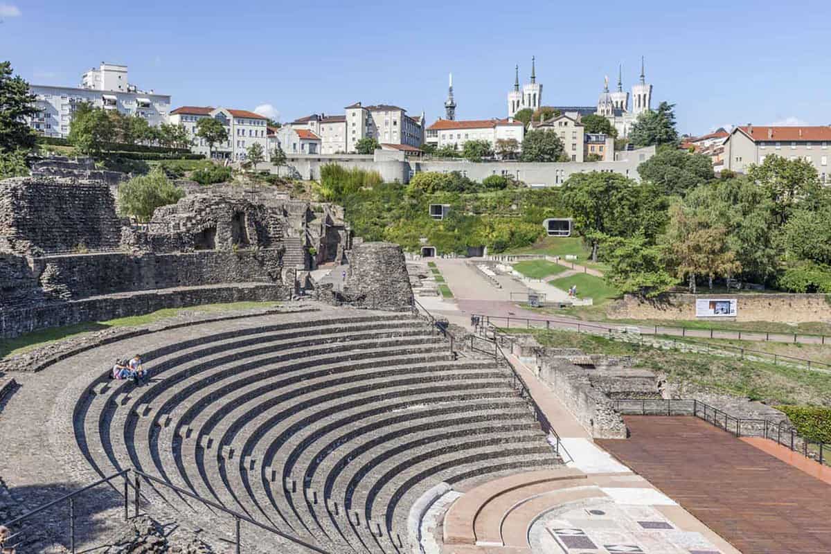 Ruins of the ancient stone theatre