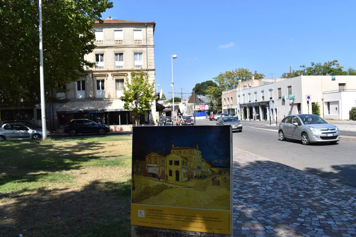 A view of the location of Van Gogh's painting 'The Yellow House'