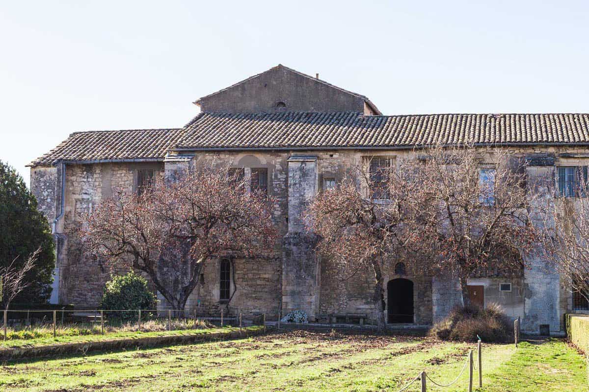 Facade of the courtyard of the monastery St-Remy-de-Provence.