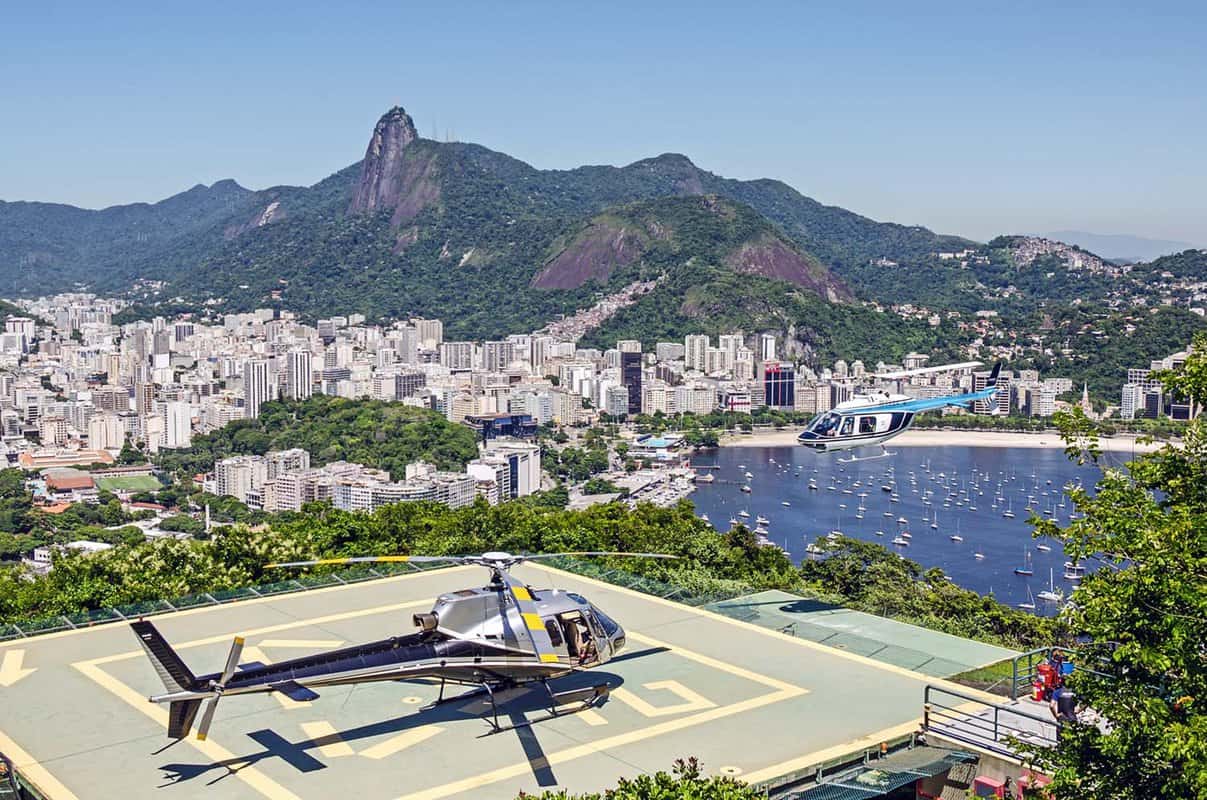 Helicopter flights over Rio de Janeiro