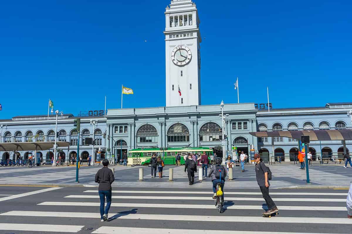 Front entrance to the Ferry Building