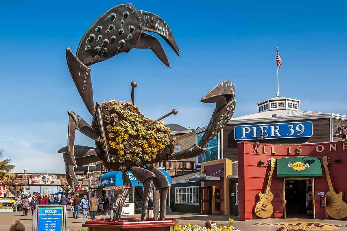 Pier 39 at Fisherman`s Wharf in San Francisco Editorial Photo