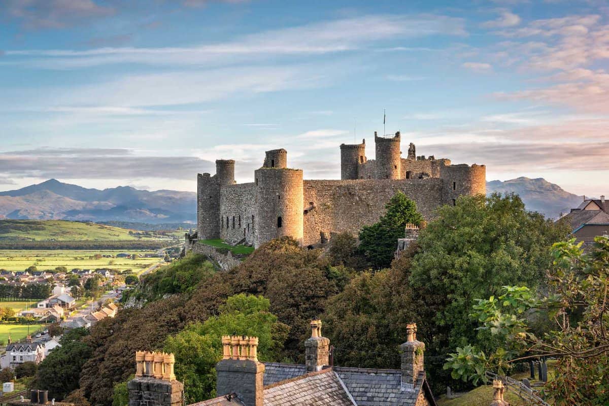 Harlech Castle was built by King Edward I during his invasion of Wales between 1282 and 1289. It is classed as a World Heritage Site by UNESCO.