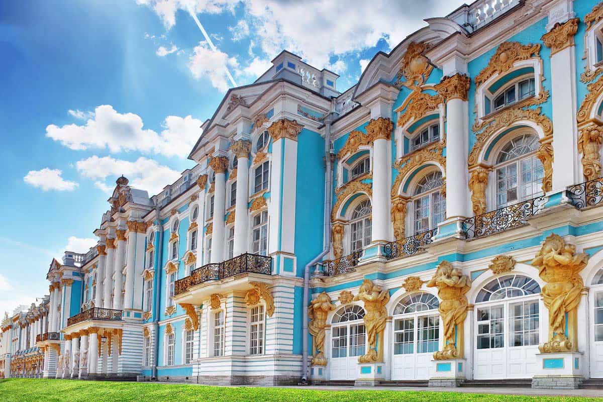 Grand exterior of palace in daytime