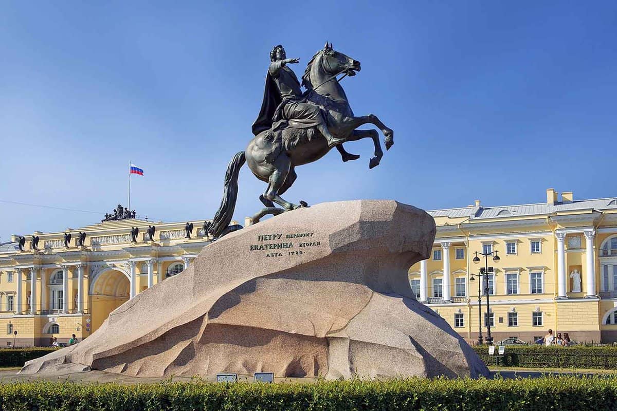 Peter the Great on horseback statue