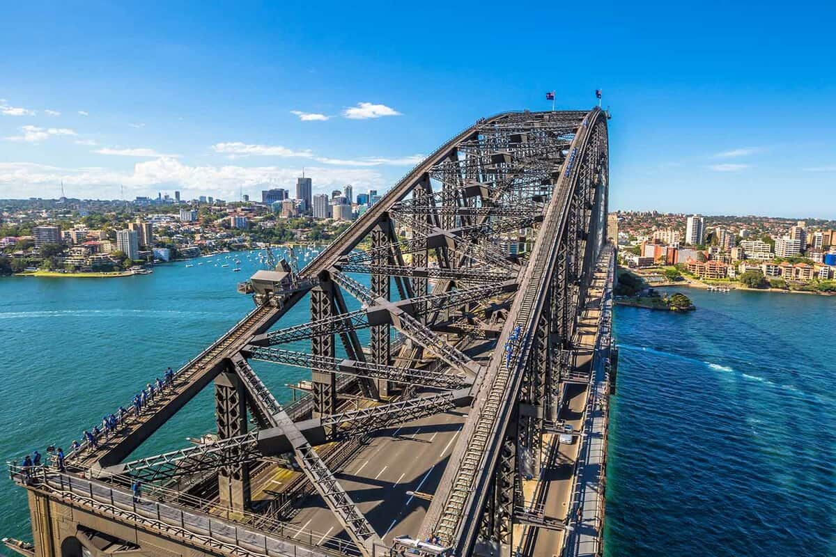 view of the pathway on the top of the birdge