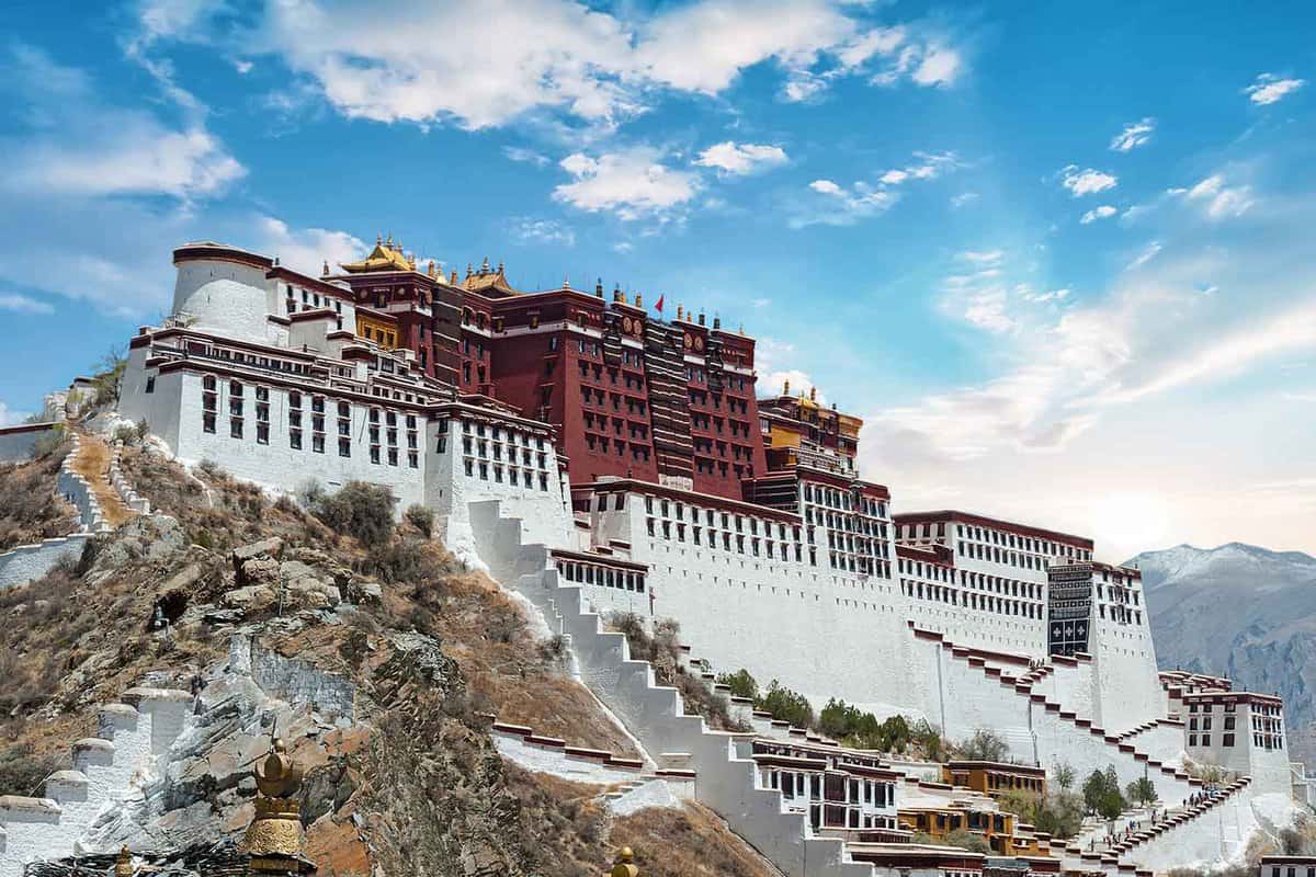 Potala Palace, world's must-see palaces - on hillside