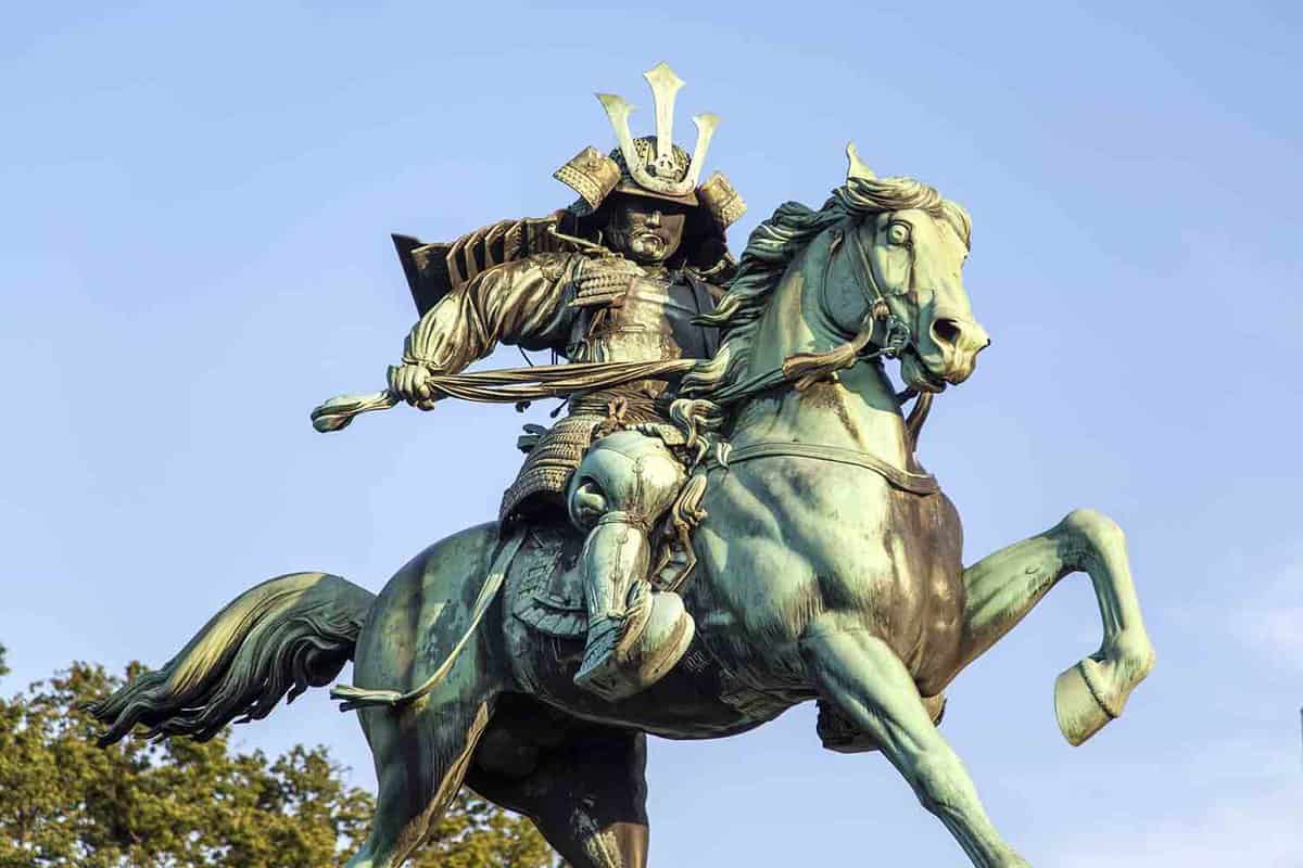 Statue of Kusunogi Masashige in Tokyo, Japan