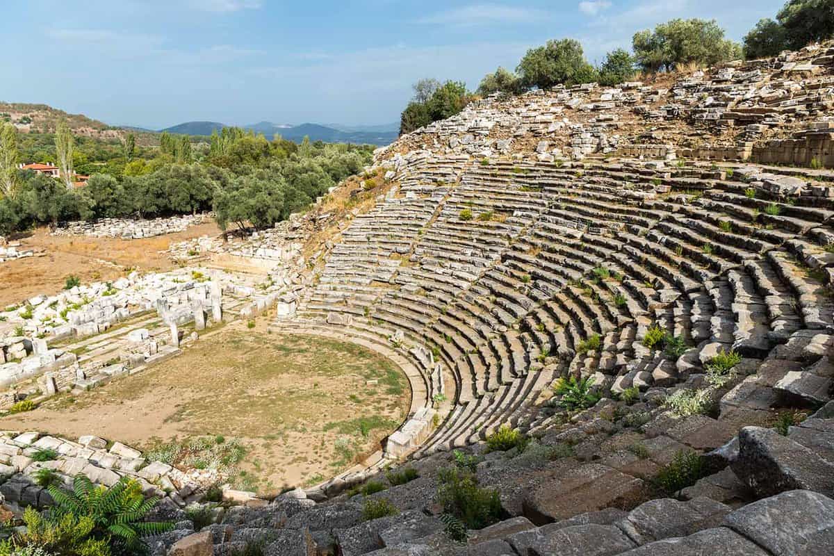 The amphitheatre of the ancient site Stratonikeia