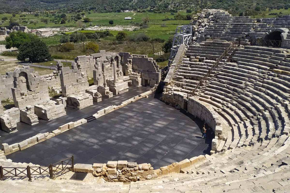 Up close view of the ancient amphitheatre