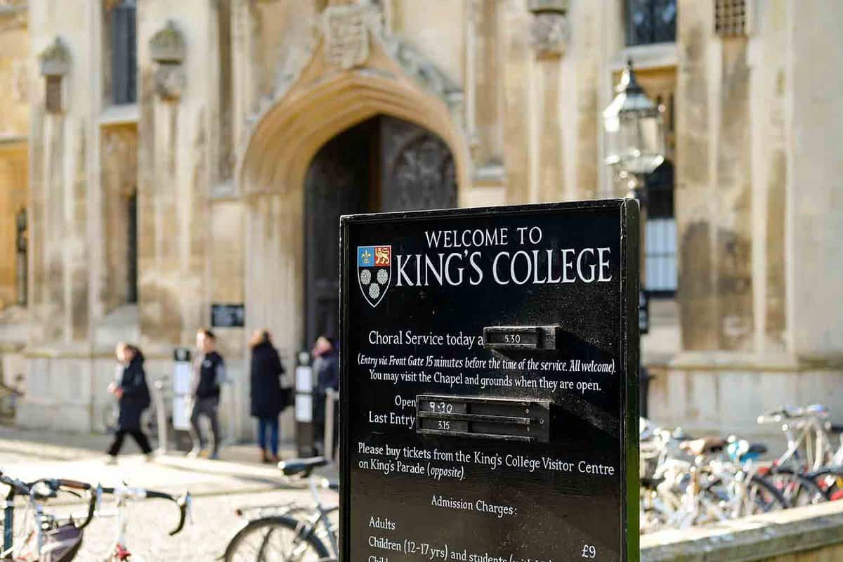 Front of King's College