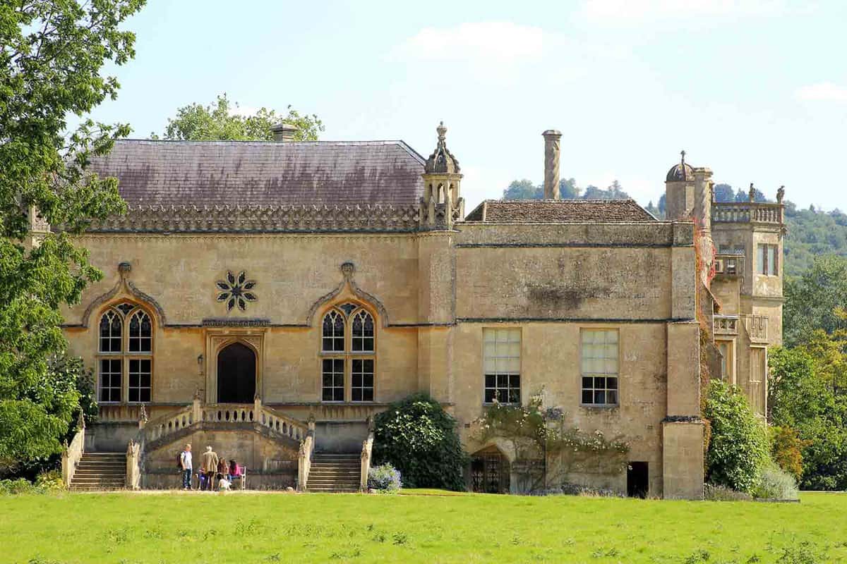 Exterior view of the beautiful gold stone facade
