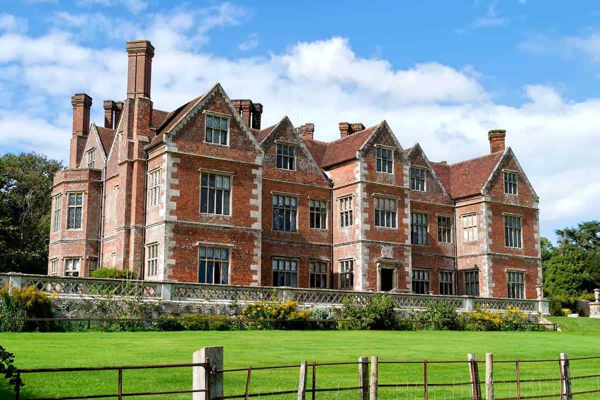 The magnificent Breamore Elizabethan Manor House set in the countryside