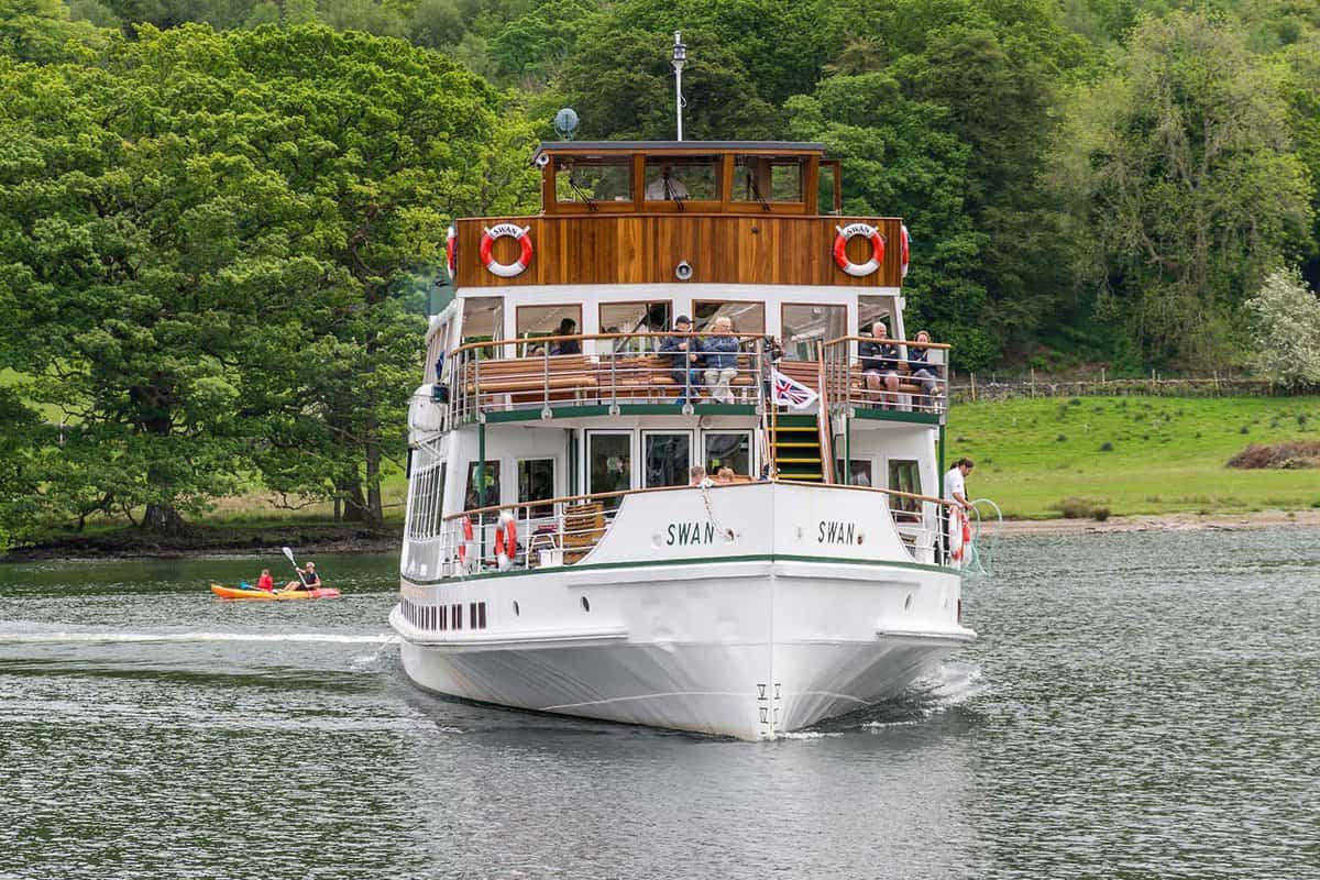 Close up of the ferry boat