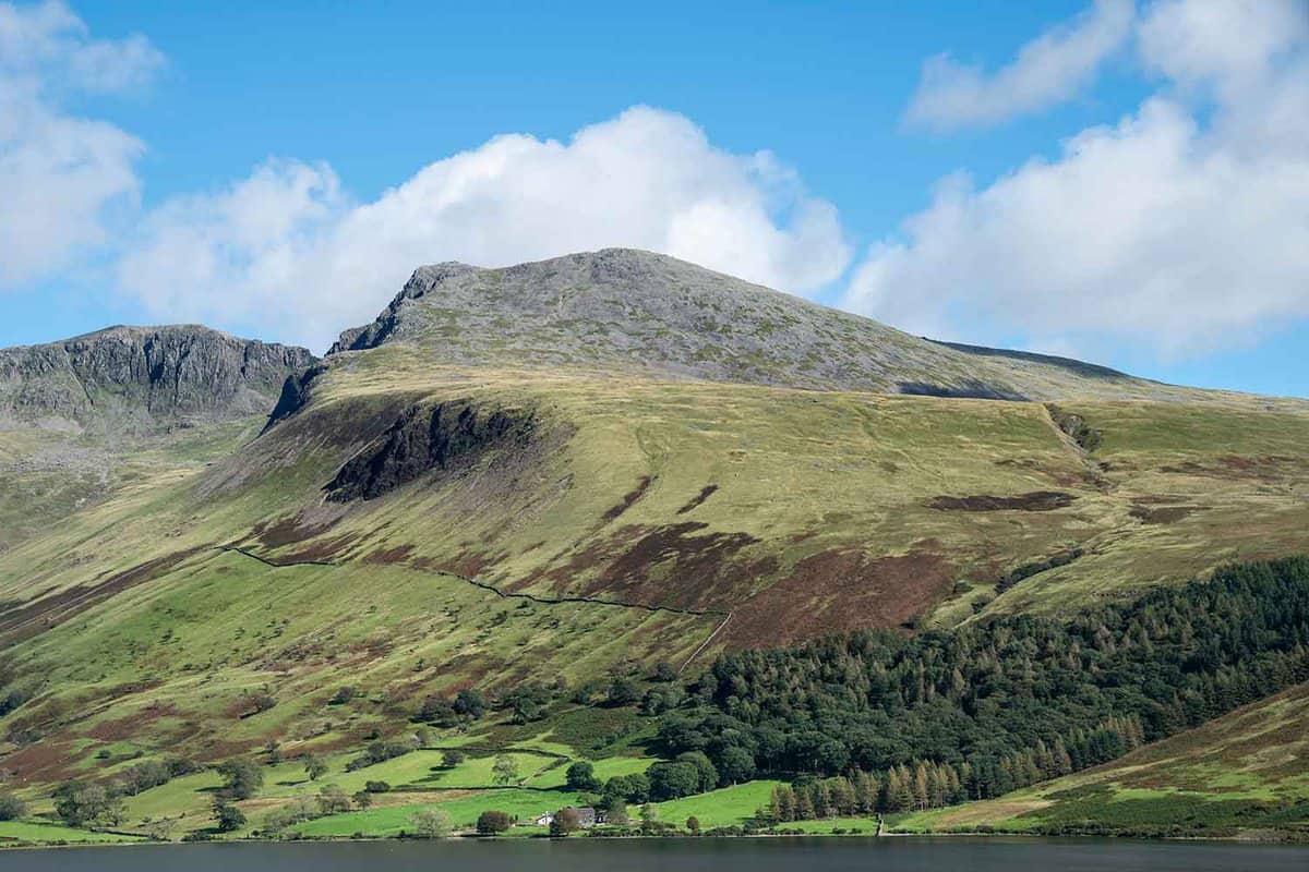 View of the mountain peak