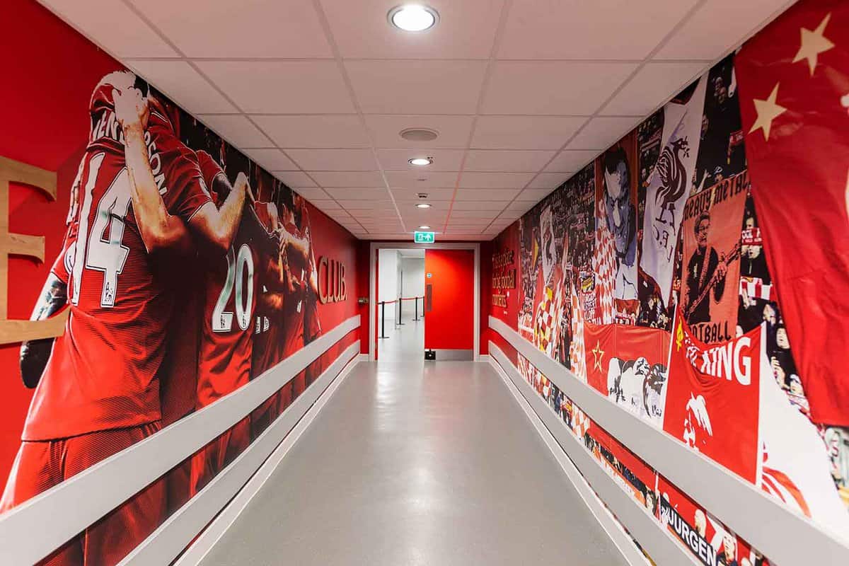 entry corridor to changing rooms
