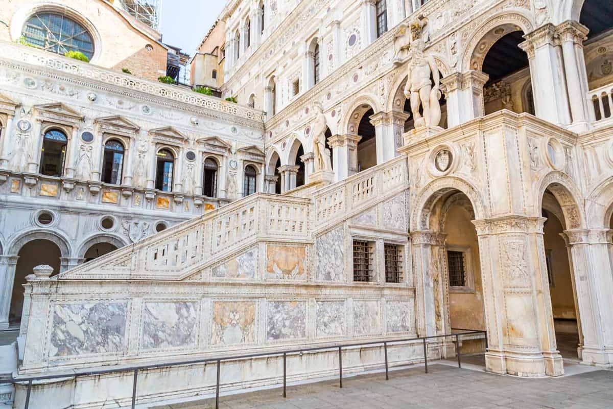 Inner courtyard of the Doge Palace or Palazzo Ducale