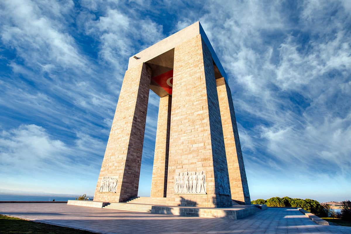 external view of the strange large stone monument